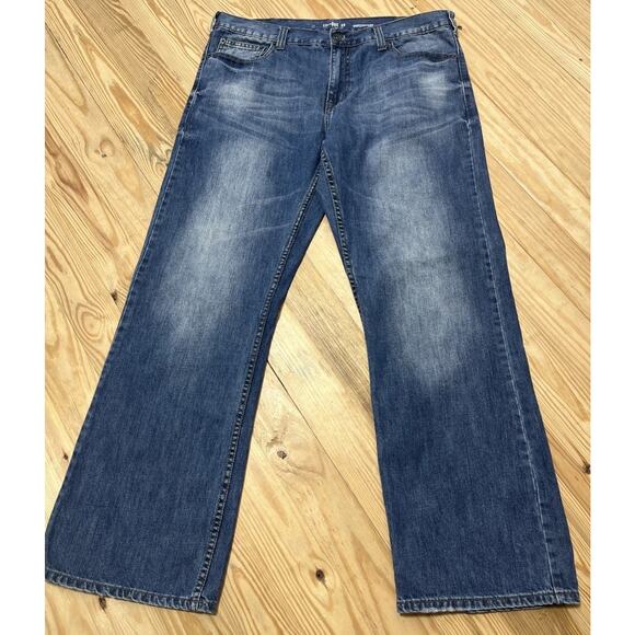 Urban Pipeline Jeans Mens 38x32 Blue Relaxed Bootcut Denim - Picture 1 of 5
